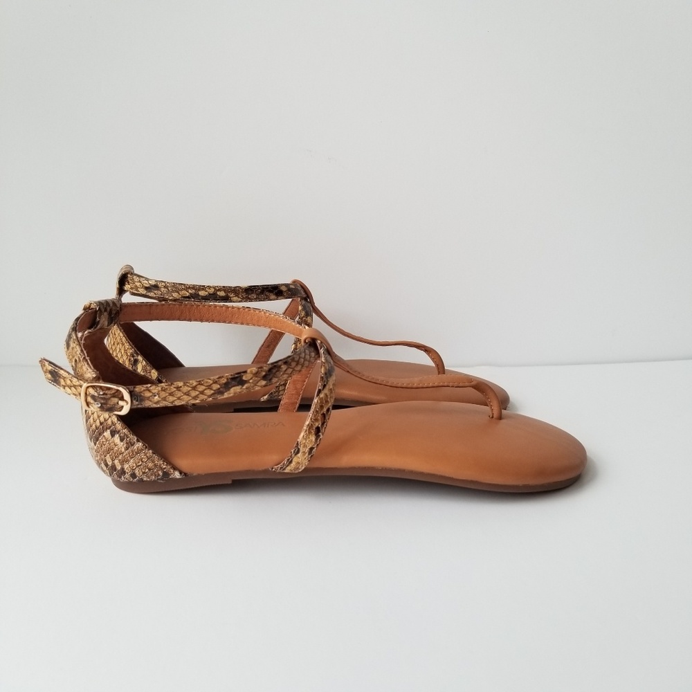 New Yosi Samra Snake Thong Sandals SIZE 8 - Picture 3 of 6
